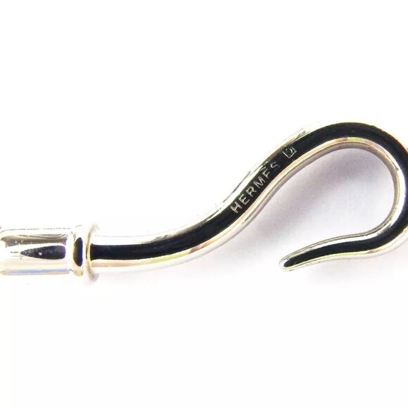 HERMES bracelet leather ?~ Silver Material Authentic used T18046 - Picture 7 of 9